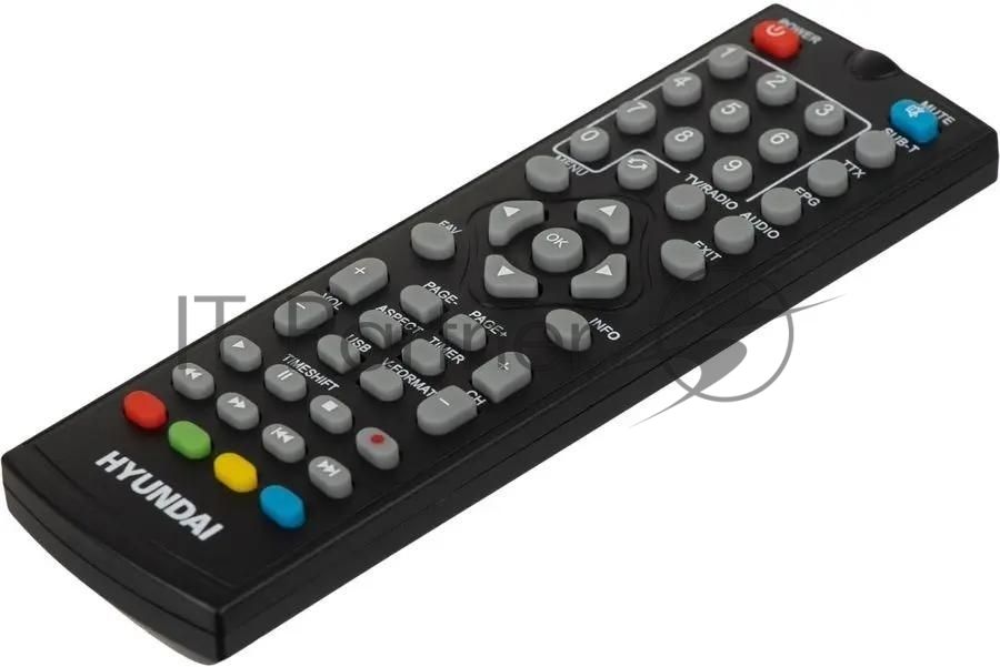 Приставка для цифрового ТВ Hyundai H-DVB460 черный, DVB-T2, DVB-T, DVB-C, HDMI, USB 2.0 х2