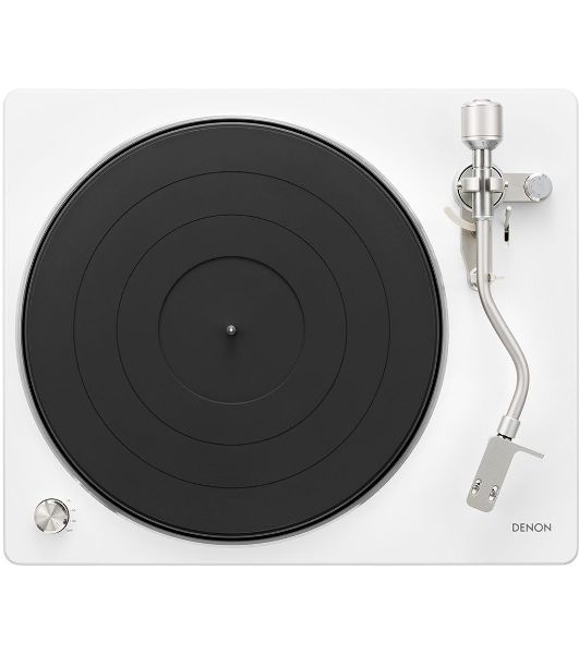 Проигрыватель винила Denon DP-400F, частично автоматический, белый
