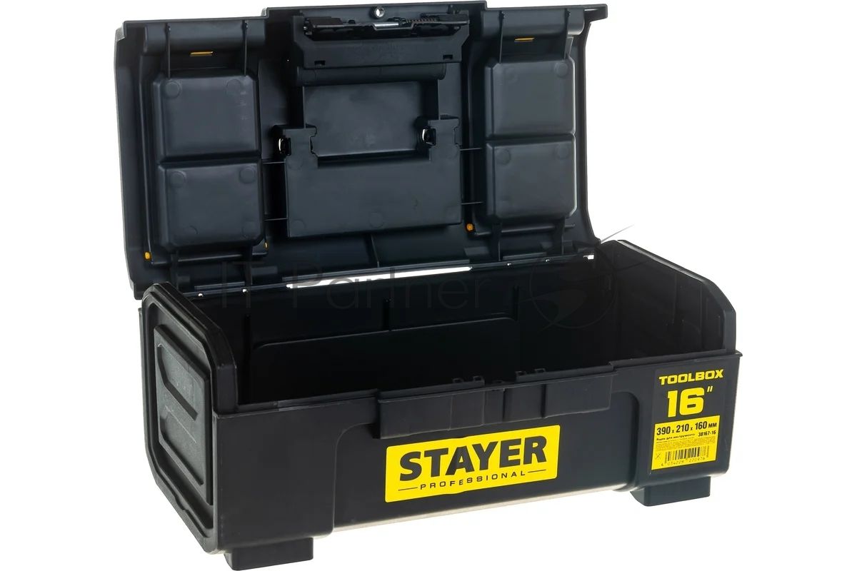Ящик для инструмента "TOOLBOX-16" пластиковый, STAYER Professional 38167-16
