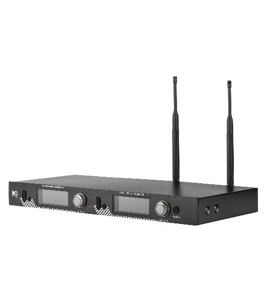Радиосистема ITC T-521US UHF двухканальная радиосистема с двумя головными микрофонами, LCD дисплей, частотный диапазон 470-510 MHz.