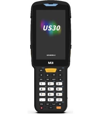 Терминал сбора данных M3 Mobile US300D-TFCWXE-HF Android 13.0 GMS, WVGA, Wi-Fi 6, SE5500 2D Imager Scanner(Straight Shooter/0° Scan), 16MP Rear Camera, BT5.3, NFC(HF), 4G/64G, 38 Keypad, 6700mAh Battery, Hand Strap, Bullet Proof Film