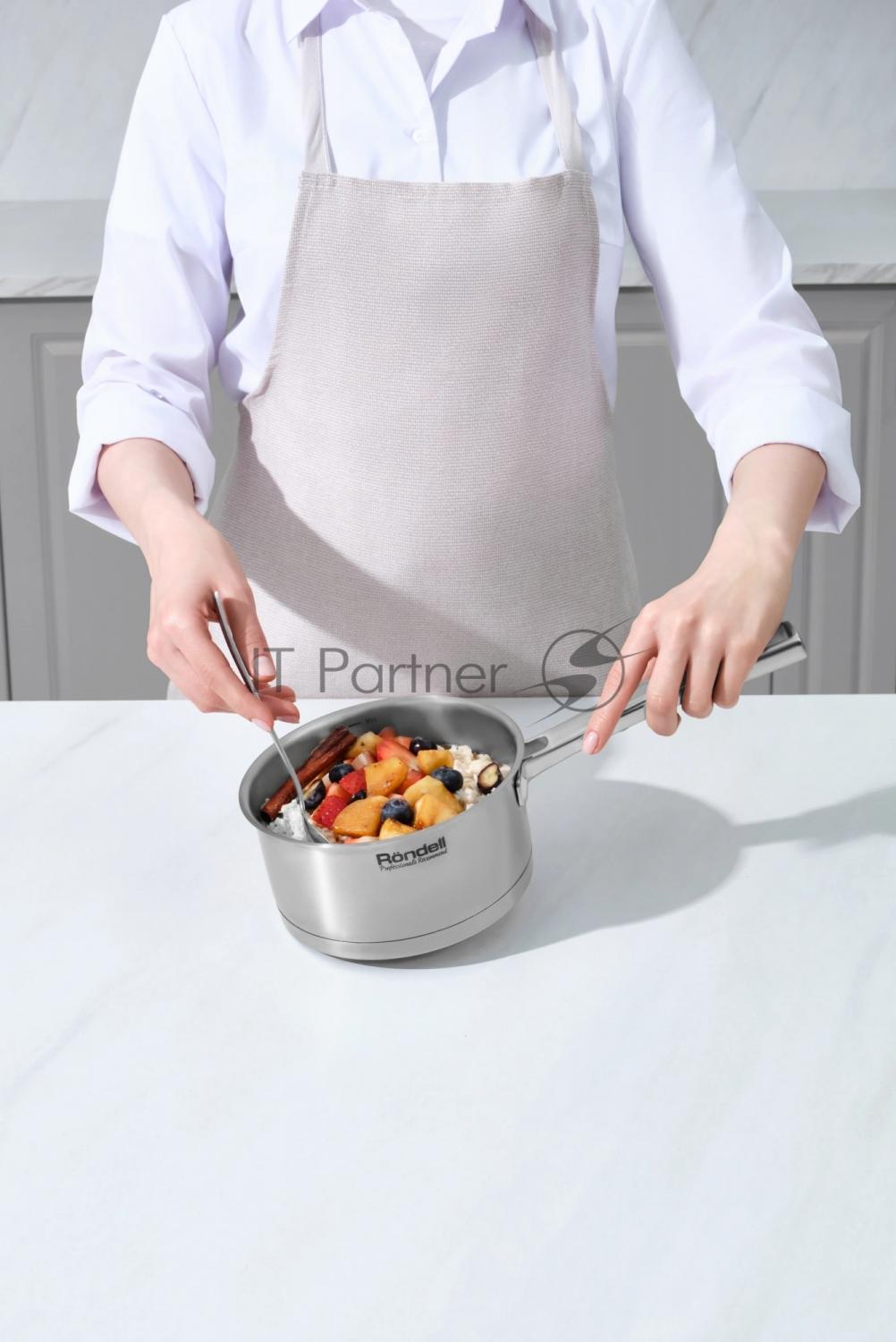 Ковш Rondell Verter RDS-2028 1.3л. d=16см (с крышкой) стальной