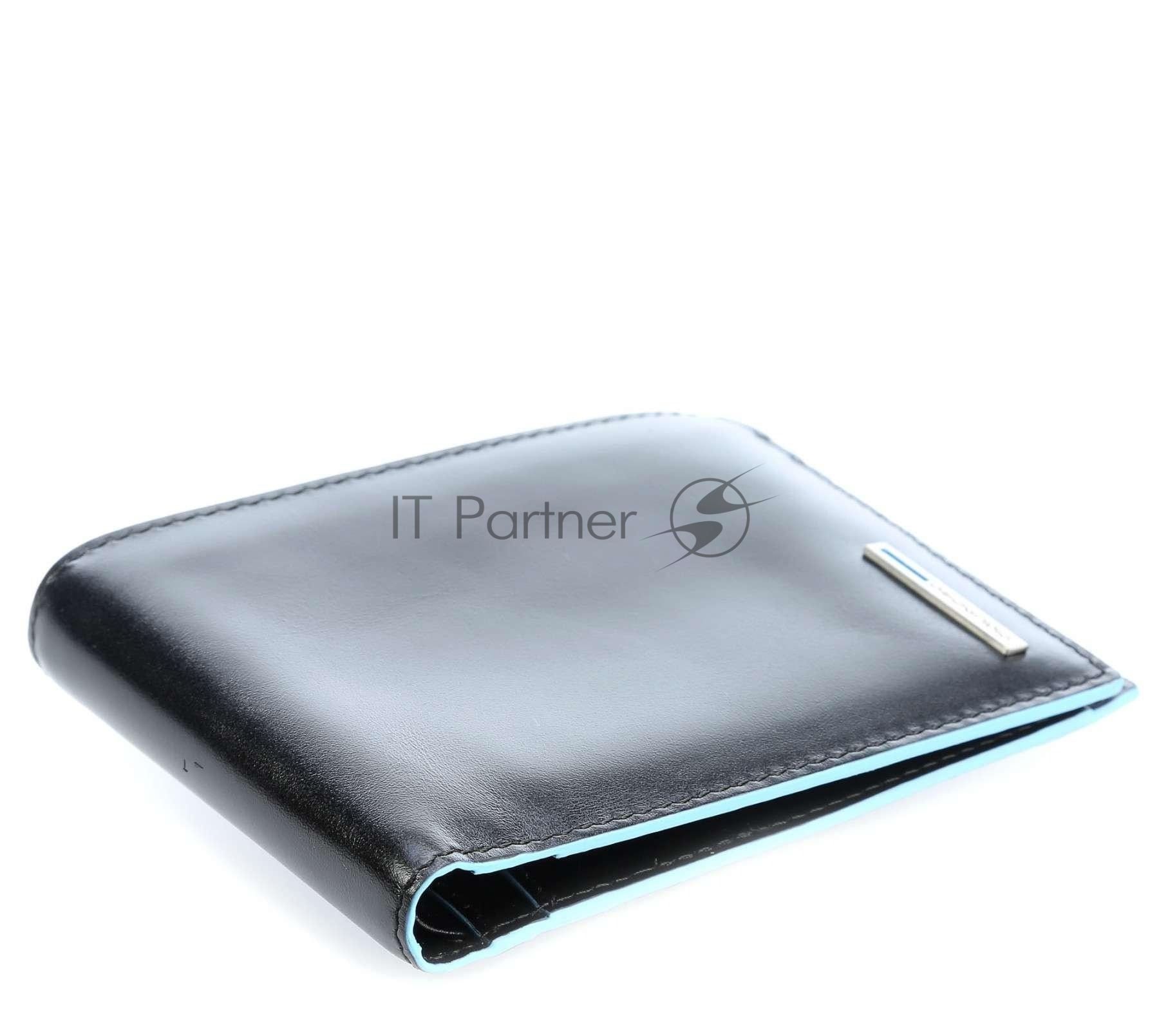 Кошелек мужской Piquadro Blue Square PU257B2R/N черный натур.кожа