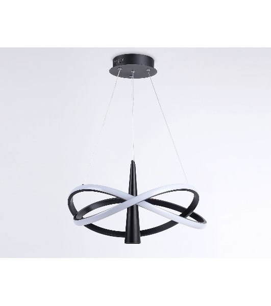 Подвесной светодиодный светильник Ambrella light FL5368/2+1 BK черный 47W 3000K-6400K D480*1200 (ПДУ ИК)