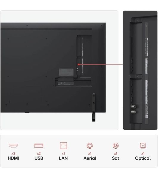 Телевизор LG 55" 55QNED80A6A черный титан LED 4K UHD 60Hz Smart TV WebOS 2GB/16GB