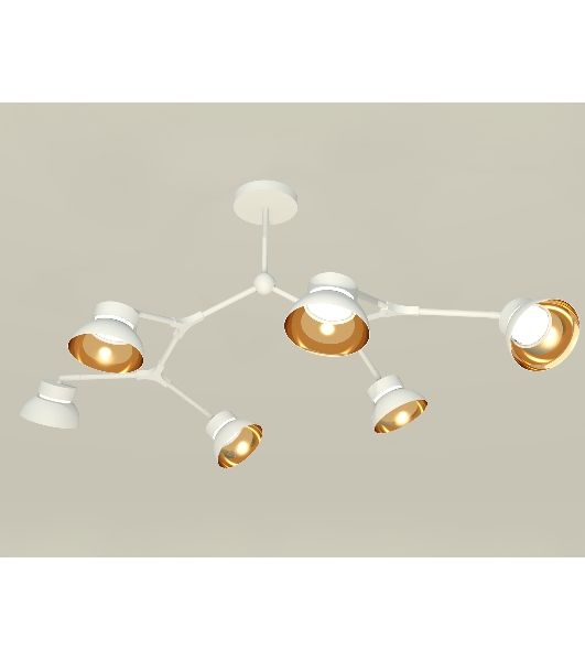 Светильник Ambrella light XB9055101/6 SWH/PYG/CL белый песок/золото желтое полированное/прозрачный GX53 (C9055, N8144)