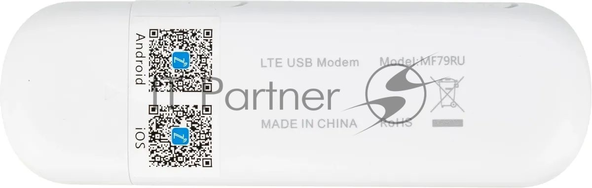 Модем 2G/3G/4G ZTE MF79RU USB Wi-Fi Firewall внешний белый
