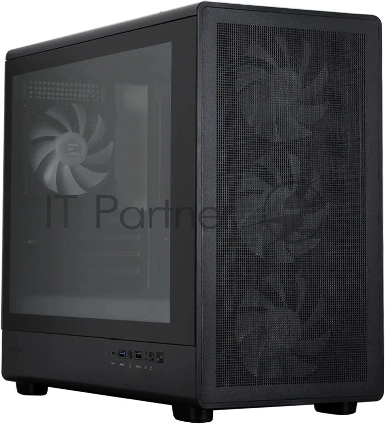 Компьютерный корпус ZALMAN M5, MATX, BLACK, WINDOW, 1xCombo (3.5'' or 2.5''), 1x3.5", 2x2.5", 1xUSB2.0, 1xUSB3.0, 1xUSB Type-C, FRONT 3x120мм ARGB, REAR 1x120мм ARGB