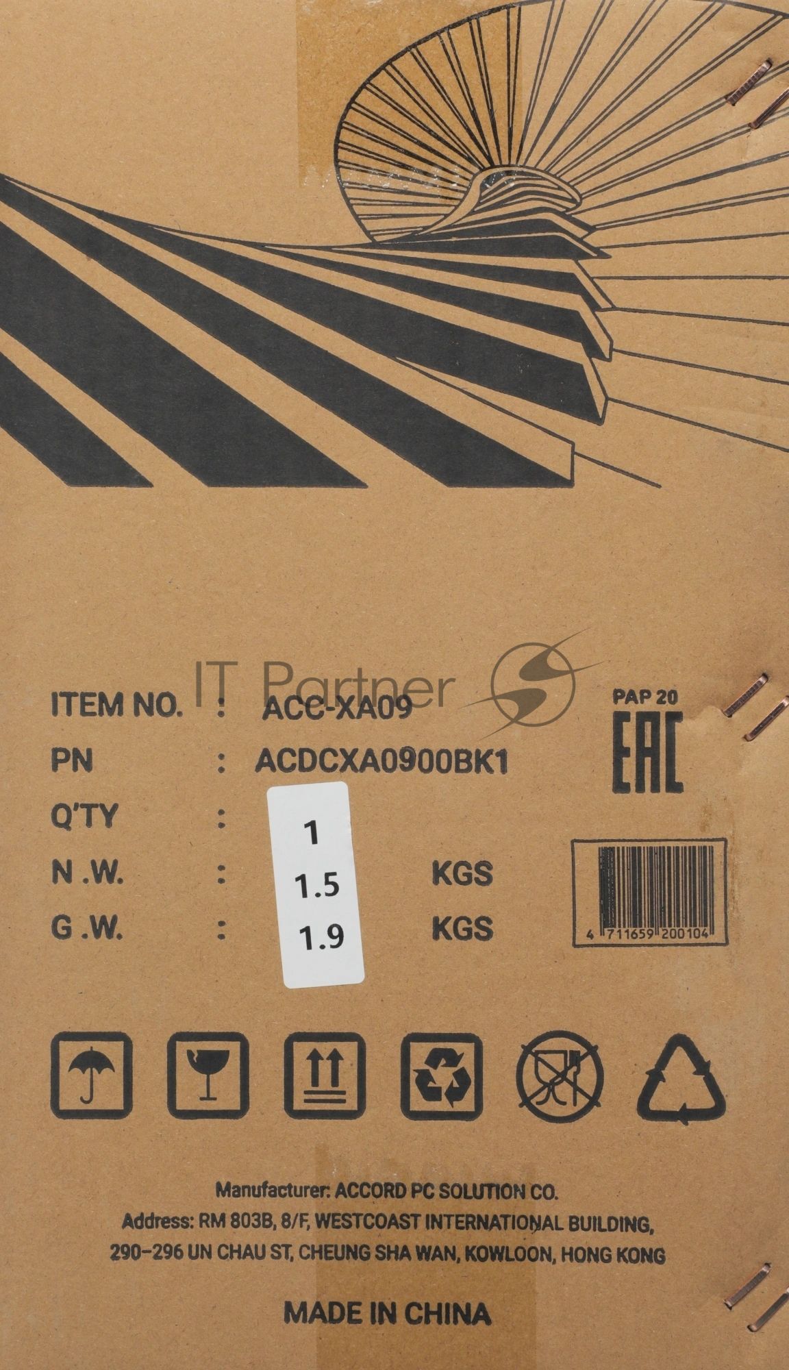 Корпус ACCORD ACC-XA09, Mini-Tower, чёрный