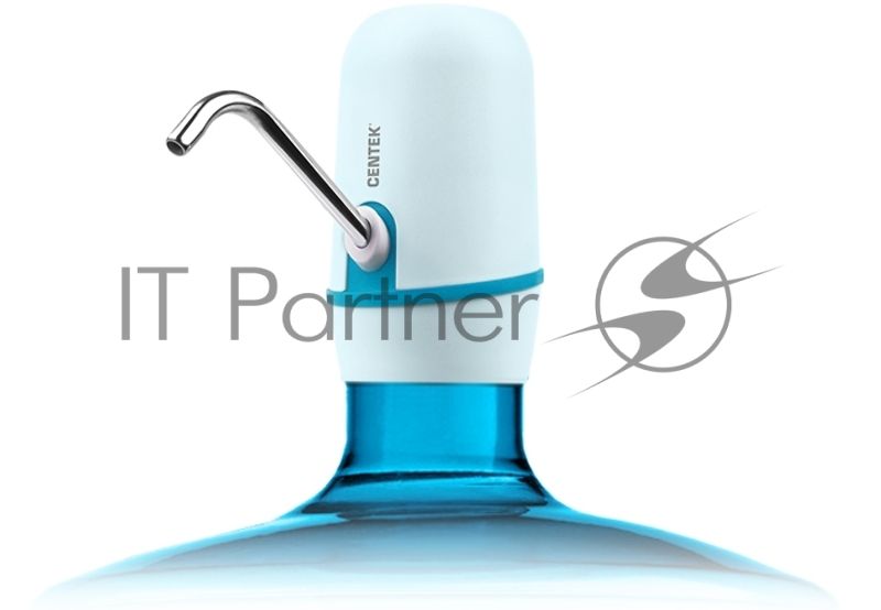 Помпа электрическая Centek CT-3002 Blue 2.2л/мин 8Вт, 2 насоса, Li 1200 мАч, USB зарядка, LED