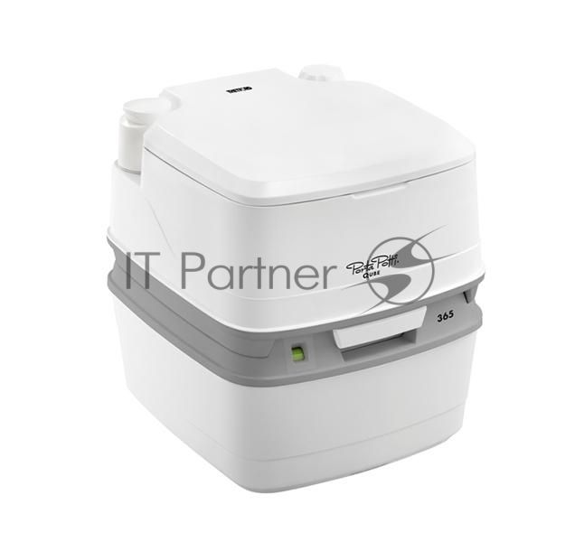 Биотуалет Thetford Porta Potti Qube 365 White (белый, нижн бак 21л, верхн бак 15л, ручн насос, индикатор заполн нижнего бака, размер 41,4х38,3х4