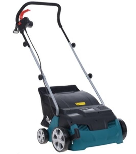 Газонокосилки Makita UV3200 Скарификатор, 1300Вт,32см,3500об\мин,5уров(-10+10мм),30л,нож-фреза,12кг,кор
