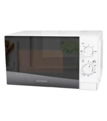 Микроволновая печь Oursson MM2013B/WH белый, 20 л, 700 Вт, переключатели - поворотный механизм