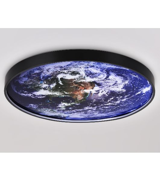 Настенно-потолочный светодиодный светильник Ambrella light FW11136 BK черный 50W LED 3000-6400K D800*38