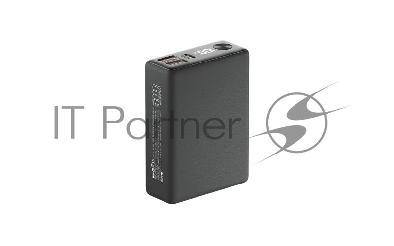 Портативный аккумулятор OLMIO QX-10, 10000mAh, 22.5W, QuickCharge3.0/PowerDelivery, LCD, графитовый