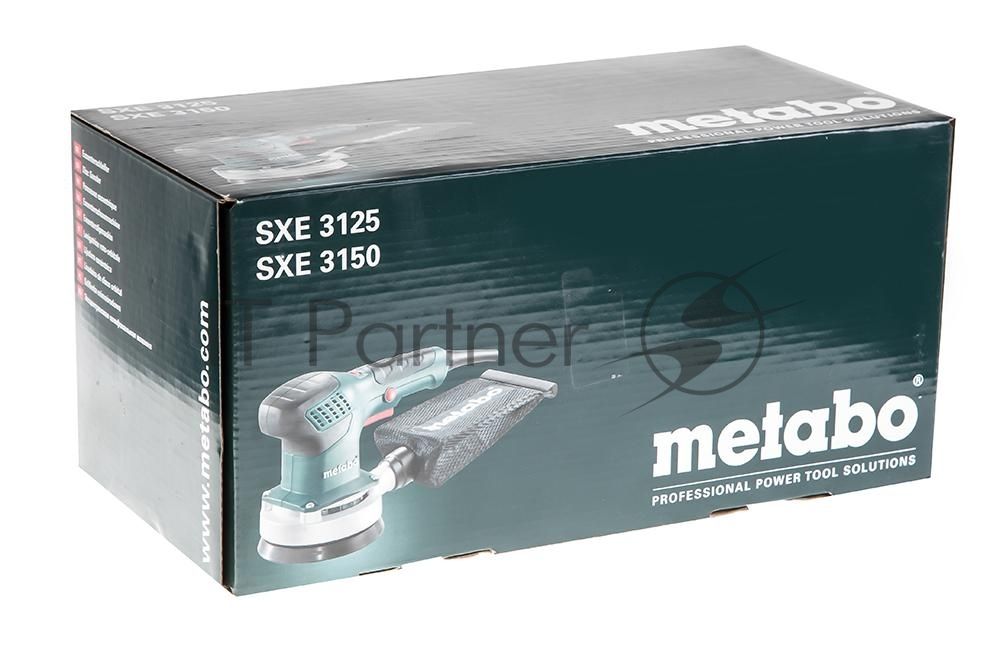 Эксцентриковая шлифовальная машина Metabo SXE 3150 [600444000] { 310вт,150мм,3мм,эл-ка,картон, 12000 об/мин, вес 1.6 кг }