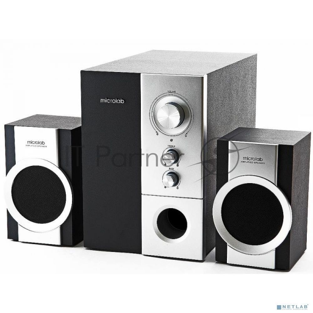Колонки Microlab M-590 2.1 silver/black 16 Вт RMS