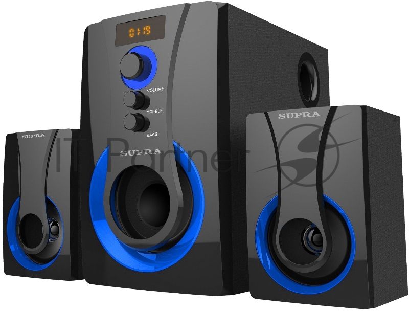 Акустическая система SUPRA SMB-310 (Bluetooth. Максимальная мощность: 550 Вт. Суммарная мощность (RMS) 60 Вт. FM тюнер. USB порт. SD порт. AUX вход. Пульт ДУ.)