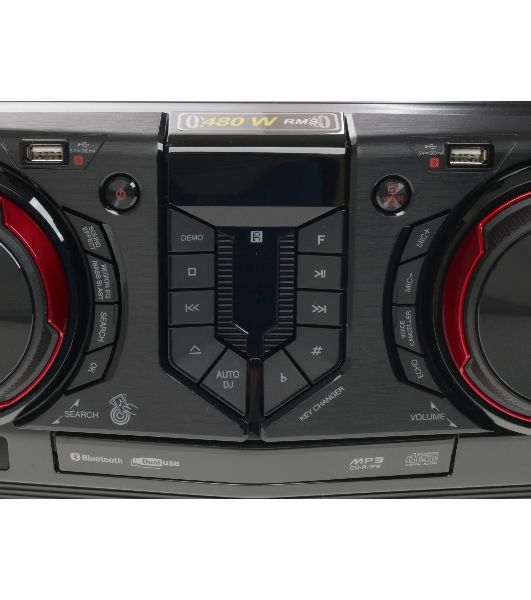 Мини-аудиосистема LG CJ44 черный 480Вт FM USB BT