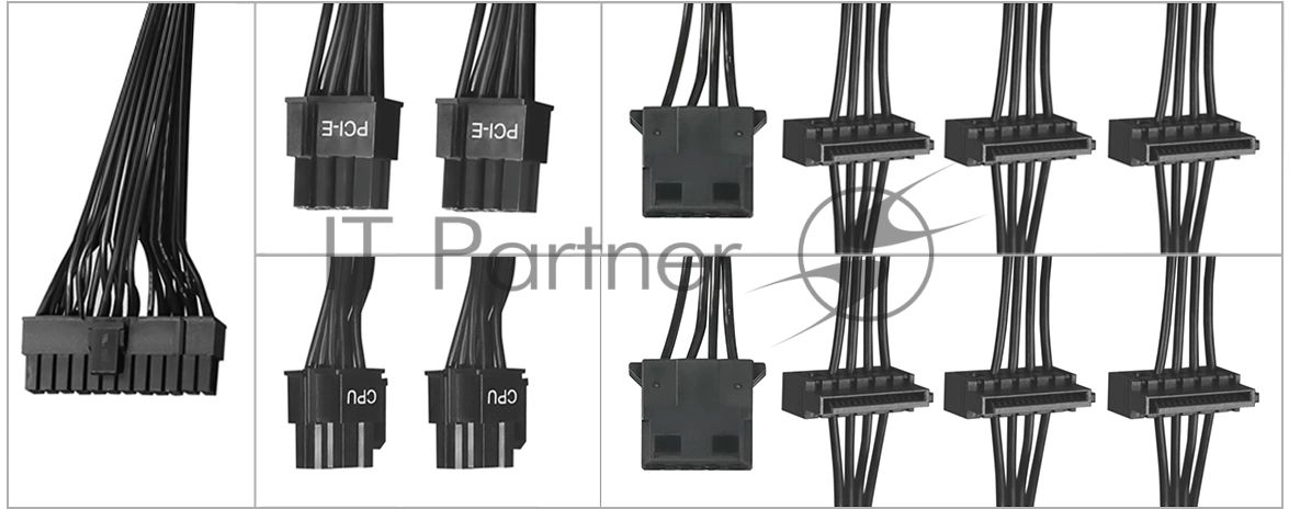 Блок питания Bloody BD-PS600W, 600Вт, 80 PLUS белый, 120мм, черный