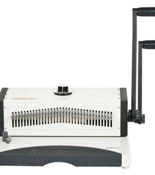 Переплетчик Office Kit B3420RH A4/перф.20л.сшив/макс.120л./метал.пруж. (4.8-14.3мм)