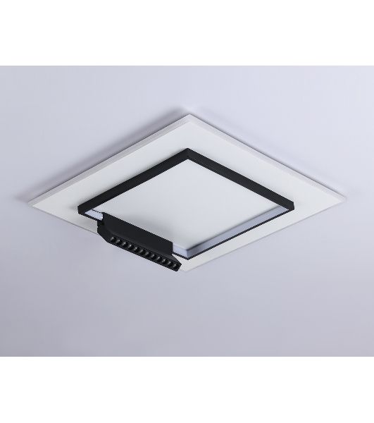 Светильник Ambrella light FL51455/1+1 WH/BK белый/черный 72W 3000K-6400K+4200K 500*500*80 (ПДУ РАДИО 2.4G)