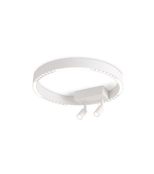 Потолочный светодиодный светильник Ambrella light FL5805/1+2 WH белый 25W 3000K/4200K/6400K D400*95 (без ПДУ)