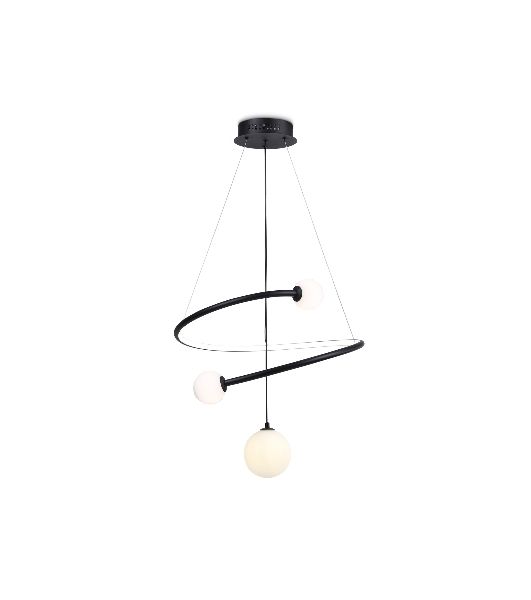 Светильник Ambrella light FL66303 BK черный 39W 3000K-6400K+G9 D500*1200 (ПДУ ИК)