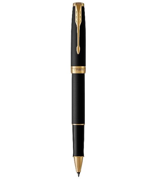 Ручка роллер Parker Sonnet Core T528 (CW1931518) Matte Black GT, F, черные чернила, подарочная коробка