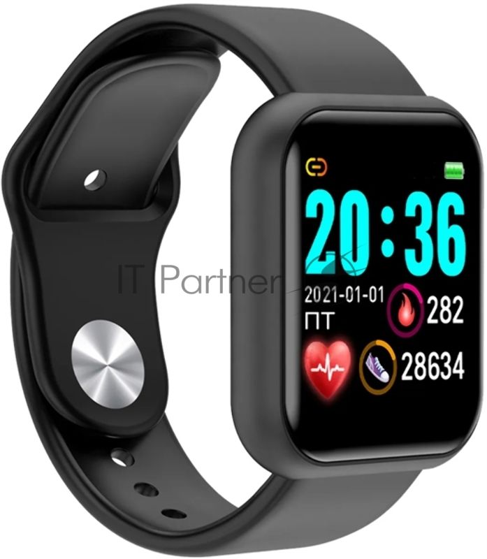 Умные часы IRBIS IceLine, 1.3", TFT, Bluetooth, IP65, белый