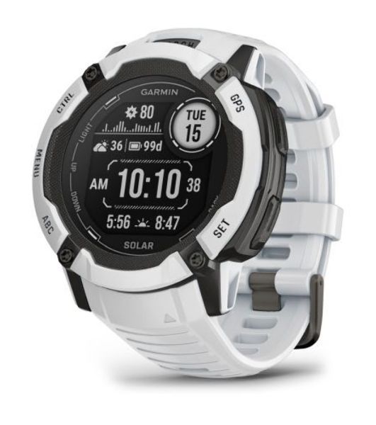 Умные часы Garmin Instinct 2X Solar, 1.0" MIP, 5G, Bluetooth, IPX7, белый