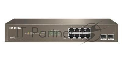 Коммутатор управляемый IP-COM G3310F, настенный, 1000 Мбит/сек, 8 port, SFPx2
