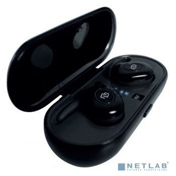 Гарнитура вкладыши Digma TWS-02 черный беспроводные bluetooth (в ушной раковине)