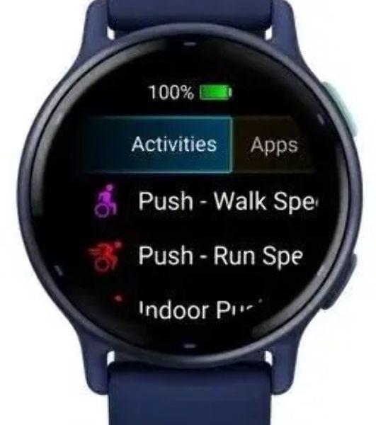 Умные часы Garmin Vivoactive 5, 1.2" AMOLED, 5G, Wi-Fi, Bluetooth, NFC, 5 ATM, синий