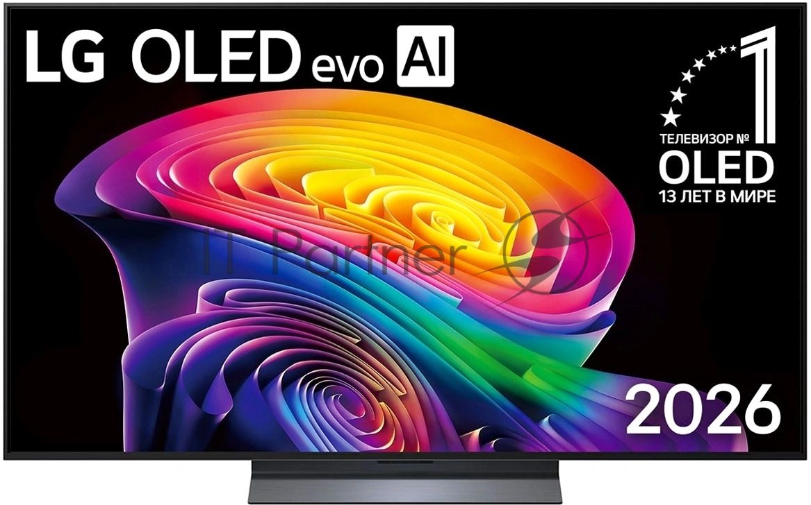 Телевизор LG 55" OLED55C6RLA черный/серебристый OLED UHD 120Hz Smart TV webOS