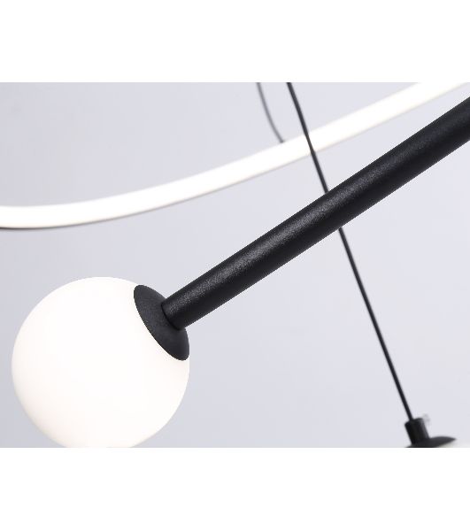 Светильник Ambrella light FL66303 BK черный 39W 3000K-6400K+G9 D500*1200 (ПДУ ИК)