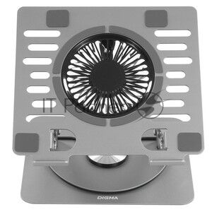 Подставка для ноутбука Digma D-NCP170-2x110RGb 18" 400x288x45мм 52дБ 2xUSB 2x 110ммFAN 1250г Fan-control металл/пластик черный