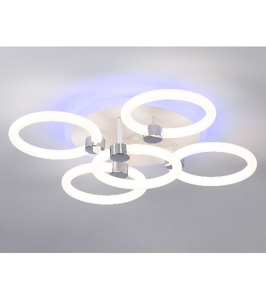 Потолочный светодиодный светильник FA3841/4+1 WH белый 70W 3000K-6400K+RGB D538*115 (ПДУ РАДИО 2.4G)