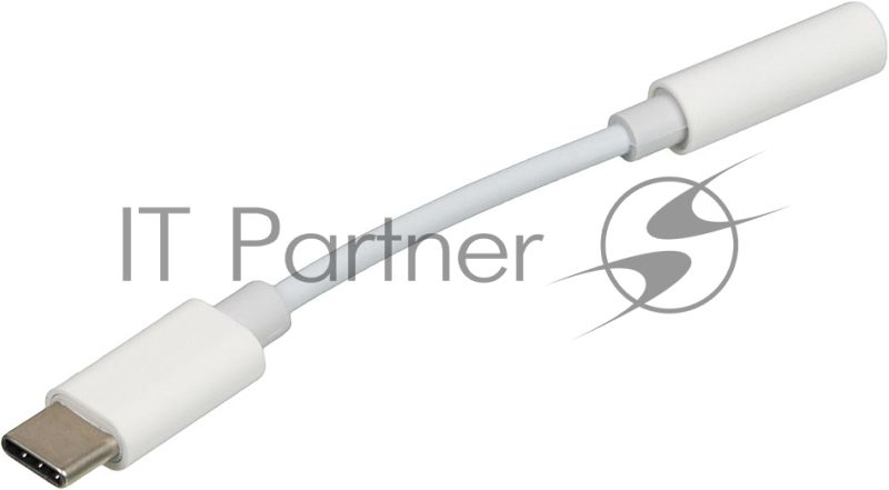 Адаптер для наушников USB Type-C (m)/Jack 3.5 (f) 0.05м. белый