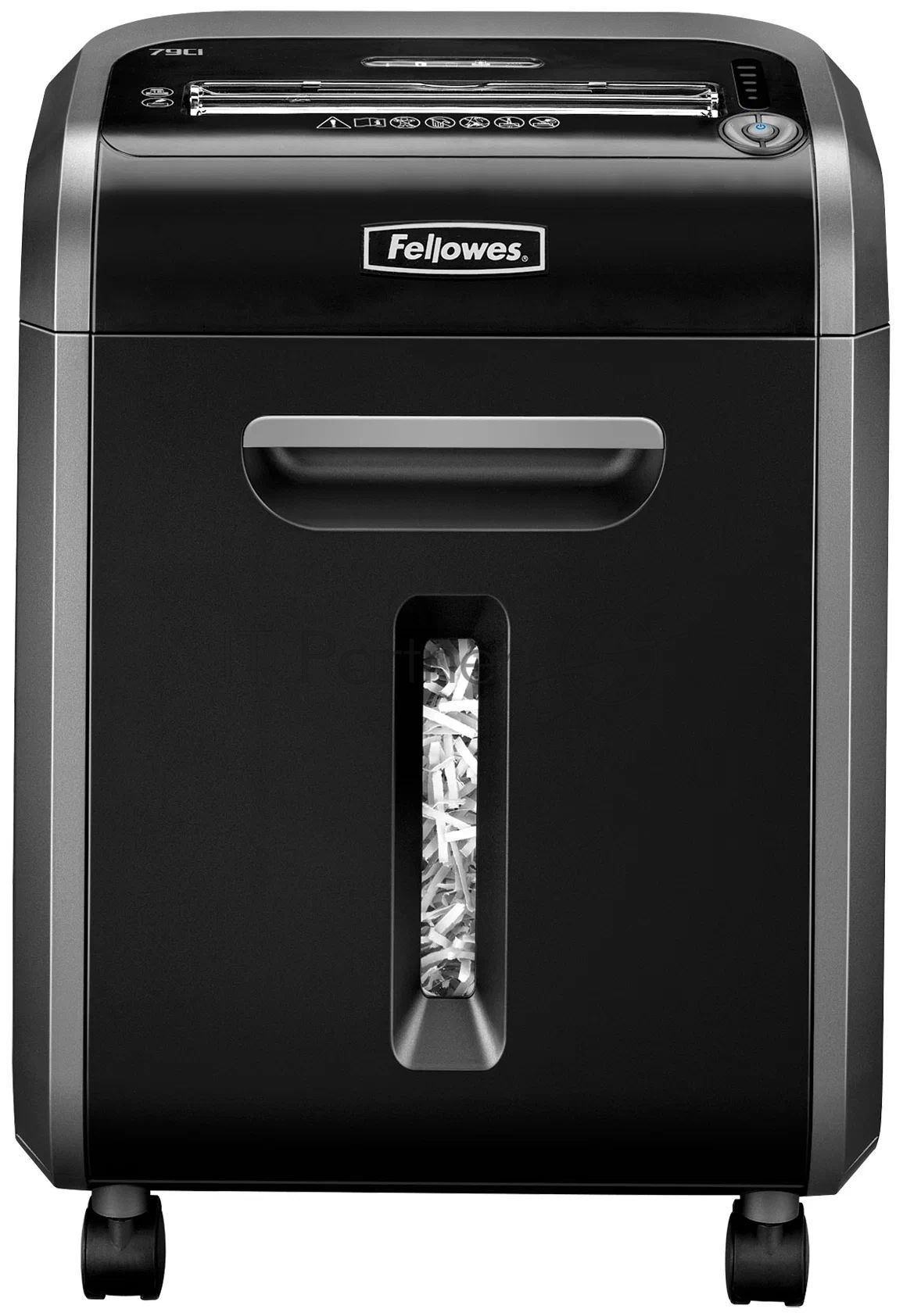 Шредер Fellowes PowerShred 79Ci (секр.P-4)/фрагменты/14лист./23лтр./скрепки/скобы/пл.карты/CD
