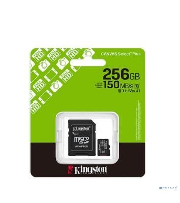 Флеш карта microSDXC 256Gb Kingston SDCS3/256Gb Canvas Select Plus + adapter