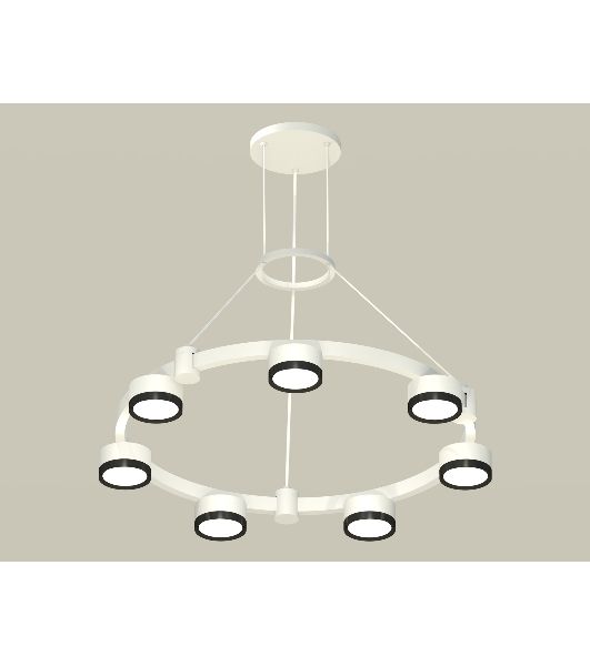 Светильник Ambrella light XR92031501/7 SWH/PBK белый песок/черный полированный GX53 (A9203, C9236, N8113)