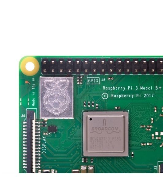 Мини ПК Raspberry Pi 3 Model B+ (RA433, E14 Version) Retail, 1Gb RAM, Cortex-A53 (ARMv8) 64-bit SoC @ 1.4GHz Broadcom BCM2837B0 CPU, WiFi, Bluetooth, 40-pin extended GPIO, 4x USB 2.0, HDMI, CSI camera port, DSI displ.port, MicroSD port (137-3331), (БП и к