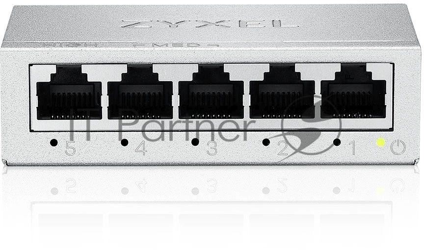 Коммутатор Zyxel GS-105B v5, 5 портов 1000 Мбит/с