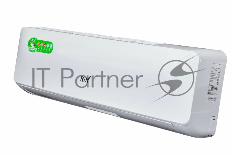 Кондиционер сплит-система настенного типа RIX LITE I/O-W09MB 9000 BTU, 25 м², 24 дБ, охлаждение, обогрев, осушение, белый