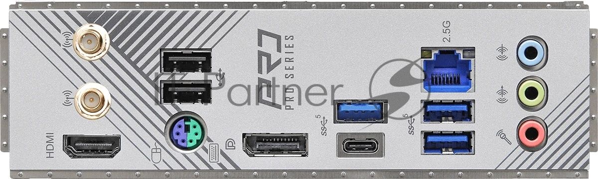 Материнская плата ASRock B760M Pro RS WiFi, LGA 1700, Intel B760, 4xDDR5, 4xSATA, 3xM.2, 1xPCIe 5.0 x16, 1xPCIe 3.0 x16, 1xHDMI, 1xDP, 1x2.5Gb LAN, Wi-Fi 6E, Bluetooth 5.3, 1xUSB-C 5Gbps, 3xUSB-A 5Gbps, 2xUSB-A 2.0, 3x3.5 мм, 7.1, mATX