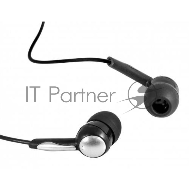 Наушники вкладыши Defender Basic-603 черный 3.5 mm jack 1 1м.