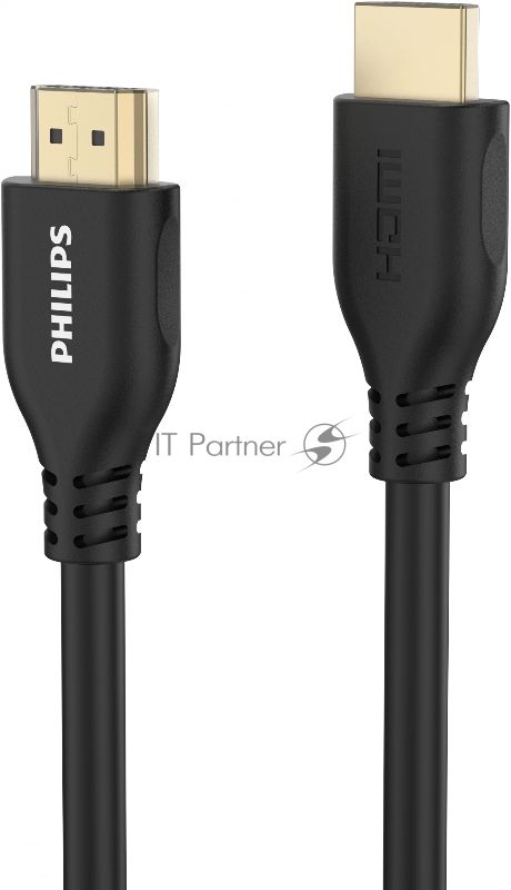 Кабель аудио-видео Philips 4K 60Гц Ultra HD HDMI (m)/HDMI (m) 5м. позолоч.конт. черный