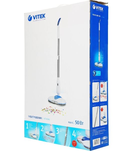 Электрошвабра Vitek VT-8180 50Вт белый