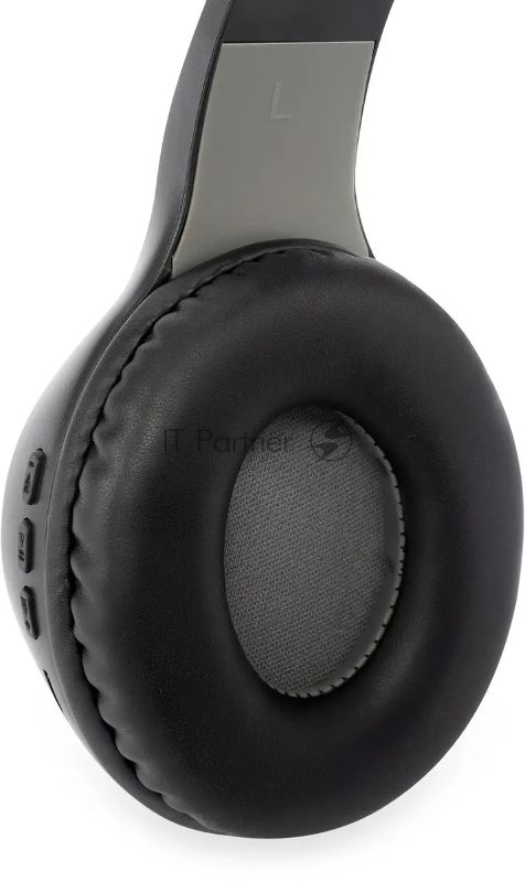 Гарнитура накладные Digma BT-15 черный/серый беспроводные bluetooth оголовье